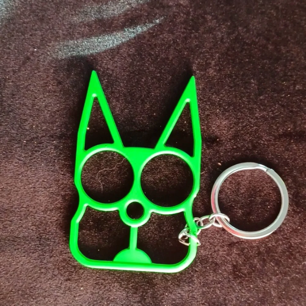 Safety kittypup keychain GREEN - Picture 1 of 4